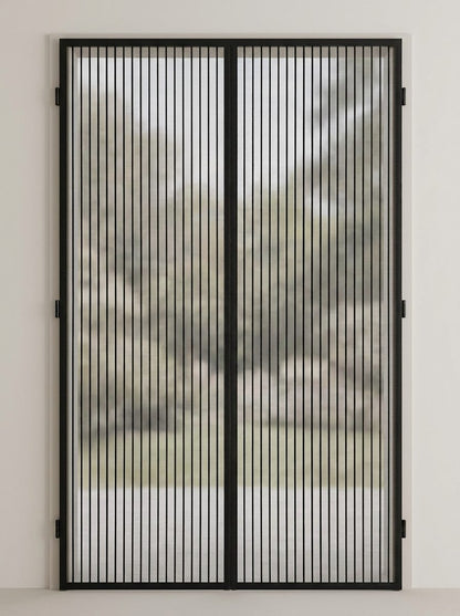 Zanzariera magnetica per porta senza forare, tenda a chiusura automatica 80x210 cm