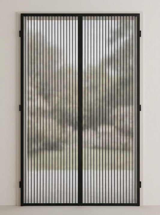 Zanzariera magnetica per porta senza forare, tenda a chiusura automatica 80x210 cm