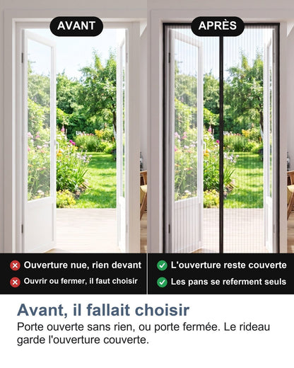 Prima bisognava scegliere: porta aperta senza nulla, o porta chiusa. La tenda tiene l'apertura coperta